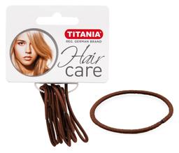 Набор эластичных резинок для волос Titania, 9 шт., 5 см, коричневый (7805)