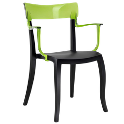 Кресло Papatya Hera-K, черный с зеленым (2901000101002)