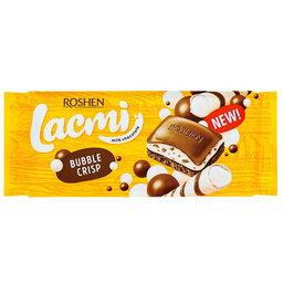 Шоколад молочный пористый Roshen Lacmi Bubble Crisp, 85 г (881422)