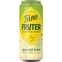 Пиво Чернігівське Белое Fruter Лимон, 4%, ж/б, 0,5 л