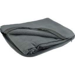 Плед-подушка флісова Bergamo Mild 180х150 см, сіра (202312pl-07)