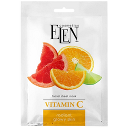 Тканинна маска для обличчя Elen Cosmetics Vitamin C, 25 мл