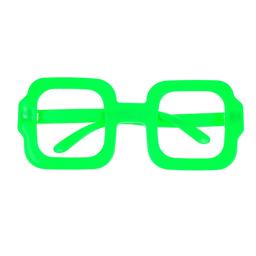 Очки карнавальные Offtop Прямоугольник, зеленый (870175)