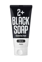 Освіжаюча піна для вмивання Apieu 2+ Black Soap Fresh Cleansing Foam, 130 мл