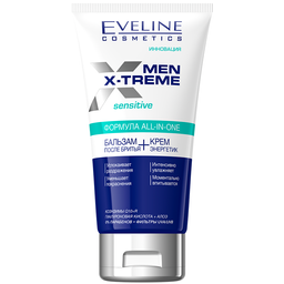 Бальзам після гоління + Крем енергетик Eveline Men X-Treme Sensitive Q10+R, 150 мл
