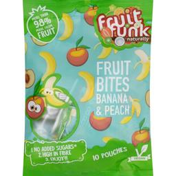 Жувальні цукерки Fruit Funk Fruit Bites Banana & Peach 100 г