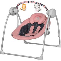Крісло-гойдалка Lionelo Ruben Pink Baby з ігровою дугою, рожеве (LO-RUBEN RUBEN PINK BABY)