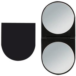Зеркало карманное Titania двустороннее 14x6 см черное (1545 L черн)
