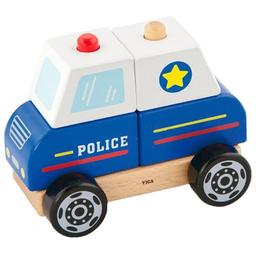 Дерев'яна пірамідка Viga Toys Поліцейська машинка (50201FSC)