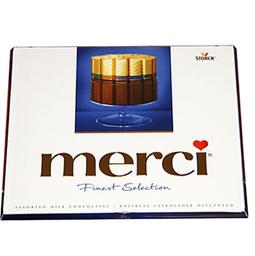 Конфеты Merci ассорти из молочного шоколада, 250 г (33080)