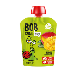 Пюре фруктовое Bob Snail Манго, гомогенизированное, 90 г (911678)