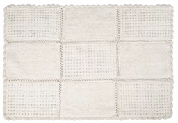 Набор ковриков Irya Sandy ekru, 100х65 см и 65х45 см, молочный (svt-2000022260794)