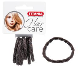 Набір резинок для волосся Titania Аnti Ziep, сiрий, 5 см, 6 шт. (7927)