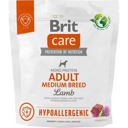 Сухий корм для собак середніх порід Brit Care Dog Hypoallergenic Adult Medium Breed, гіпоалергенний, з ягням, 1 кг
