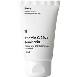 Маска для лица Sane Vitamin C 2% + Laminaria, увлажняющая, 40 мл