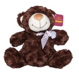 Мягкая игрушка Grand Медведь с бантом, 40 см, коричневый (4001GMB)