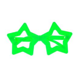 Очки карнавальные Offtop Звезды, зеленый (870175)
