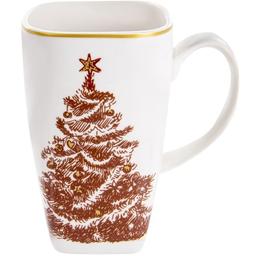 Чашка Lefard Merry Christmas, 600 мл, білий з червоним (924-746)