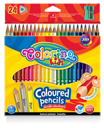 Олівці кольорові Colorino, з точилкою, 24 шт. (57462PTR)