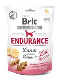 Беззерновое лакомство для собак Brit Care Endurance, ягненок с бананом, 150 г