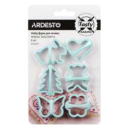 Набір форм для печива Ardesto Tasty baking, 6 шт, блакитний (AR2308TP)