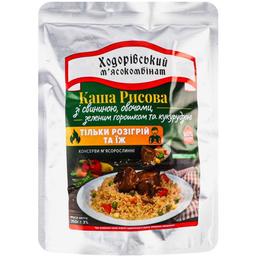 Каша швидкого приготування Ходорівський М'ясокомбінат рисова зі свининою та овочами, 350 г (923791)