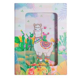 Блокнот на замочке Malevaro Веселая лама, в подарочной упаковке, 56 листов (A641902)