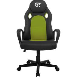 Геймерское кресло GT Racer черное с зеленым (X-2640 Black/Green)