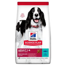 Сухой корм для взрослых собак средних пород Hill's Science Plan Adult Medium Breed, с тунцом и рисом, 12 кг (604280)