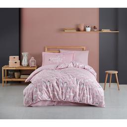 Комплект постельного белья Hobby Poplin Daisi полуторный розовый (77222_1,5)