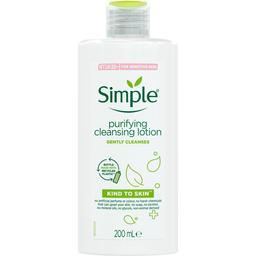 Очищающий лосьон Simple Kind to Skin Purifying Cleansing Lotion, 200 мл