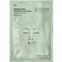 Тканинна маска-сироватка для обличчя Steblanc Green Tea Moisture Solution Зволожуюча з екстрактом зеленого чаю, 25 г