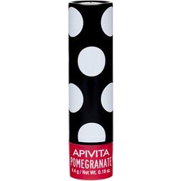 Бальзам для губ Apivita з гранатом, рожевий віддтінок, 4,4 г