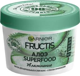 Маска Garnier Fructis Superfood Алое, для нормального і сухого волосся, 390 мл