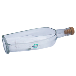 Тарелка-бутылка Mazhura, 24х8,5х5 см, прозрачный (mz706632)