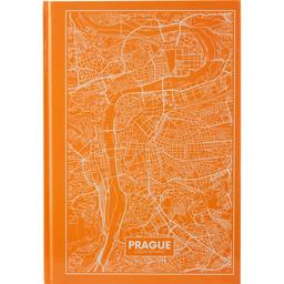 Книга записная Axent Maps Prague A4 в клеточку 96 листов персиковая (8422-542-A)