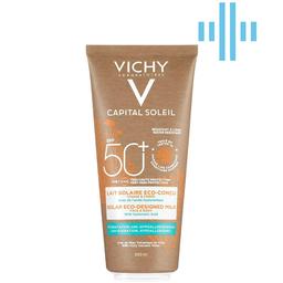 Солнцезащитное увлажняющее молочко Vichy Capital Soleil Solar Eco-Designed Milk для кожи лица и тела, SPF 50+, 200 мл (MB363901)