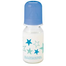 Пляшечка для годування Baby-Nova Декор, скляна, 150 мл, блакитний (3960332)
