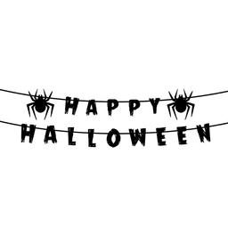 Гирлянда бумажная Yes! Fun Happy Halloween 16 элементов 3 м, черная (973646)