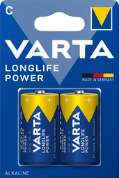 Батарейки Varta High Energy C Bli Alkaline, 2 шт. (4914121412)