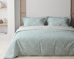 Комплект постельного белья ТЕП Happy Sleep Marble двуспальный белый c мятным (2-03795_25162)
