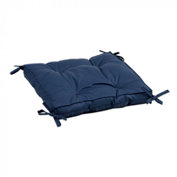 Подушка на стул Lotus Optima с завязками, 40х40х5 см, синий (2000022086172)