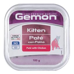 Влажный корм для котят Gemon Cat Wet Kitten паштет с курицей, 100 г (70300803)