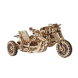 Механічний 3D Пазл Ukrainian Gears Мотоцикл Scrambler UGR-10, з коляскою, 380 елементів (70137)