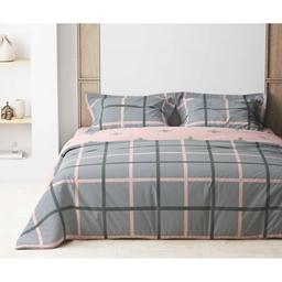 Комплект постельного белья ТЕП Happy Sleep 331 Pincky Line семейный cерый c розовым (2-03797_24968)