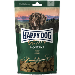 Ласощі для собак середніх та великих порід Happy Dog SoftSnack Montana, м'які закуски з кониною, 100 г (60689)