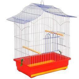 Клетка для птиц Лорі Корела, 47х30х62 см, краска, в ассортименте (К054)