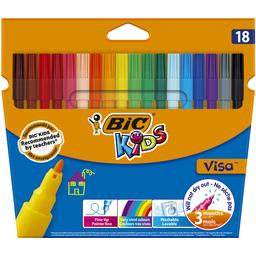 Фломастеры BIC Kids Visa, 18 цветов (888681)