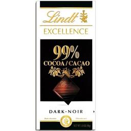 Шоколад Lindt Excellence швейцарський, 99% какао, 50 г (389609)