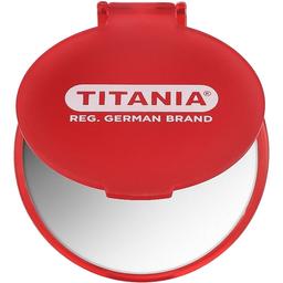 Дзеркало кишенькове Titania в рамці 6 см червоне (1505 L)